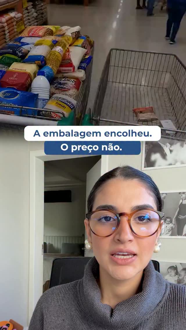Menos produto pelo mesmo preço.