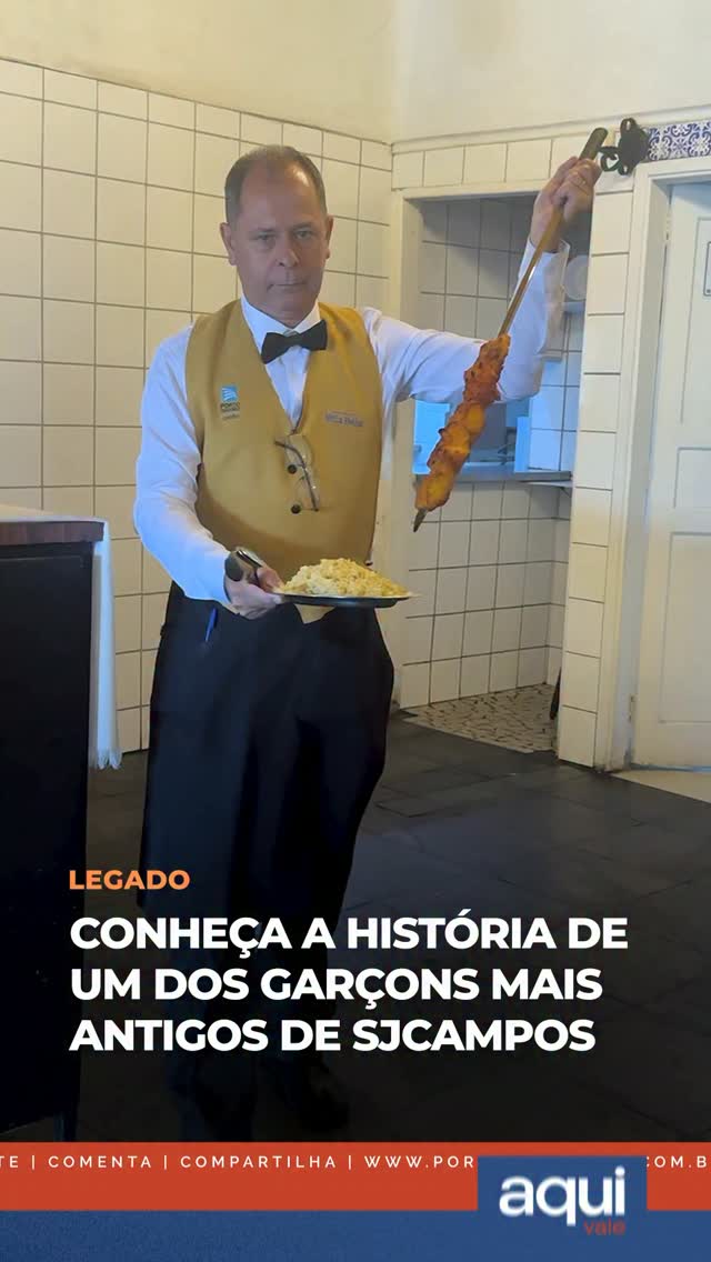 Conheça a história de um dos garçons mais antigos de SJCampos