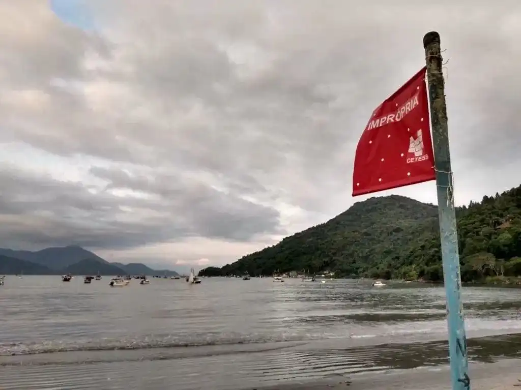 13 praias do Litoral de SP estão impróprias para banho