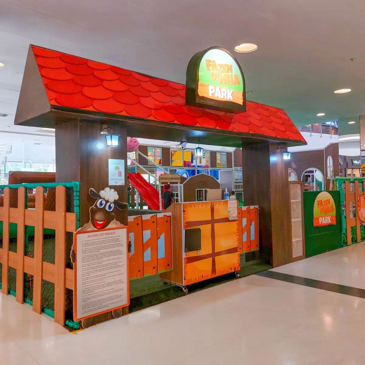 Fazendinha Park é a nova atração para a criançada no Via Vale Shopping 