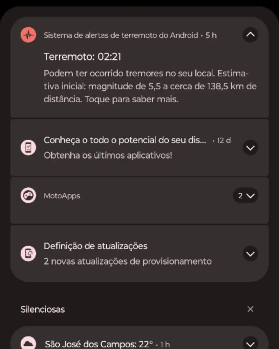 Moradores recebem alerta de terremoto em Ubatuba
