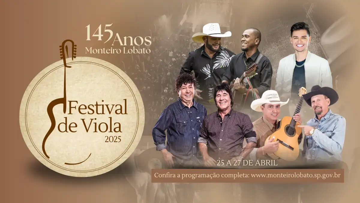 Monteiro Lobato celebra 145 anos com Festival de Viola  