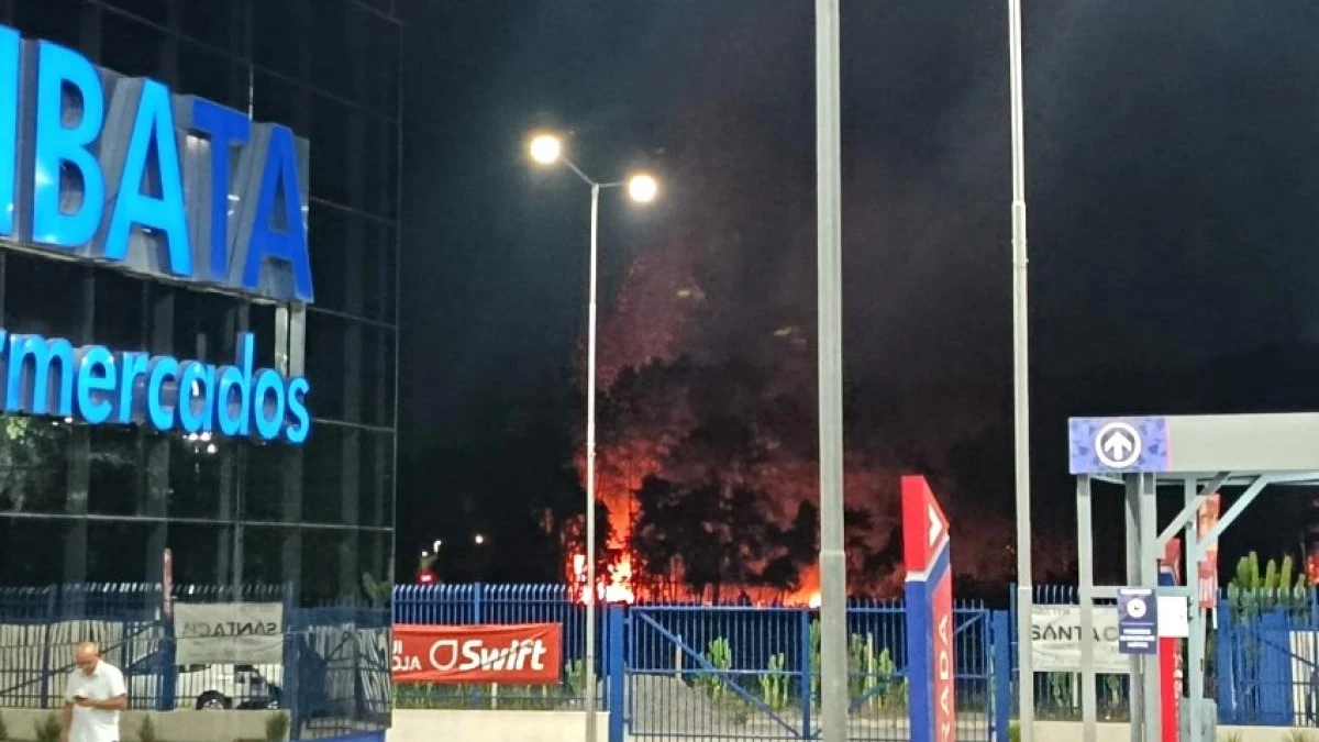 Incêndio atinge área próxima do Shibata de Santana