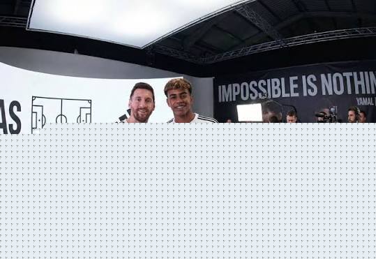 Messi e Yamal na Adidas