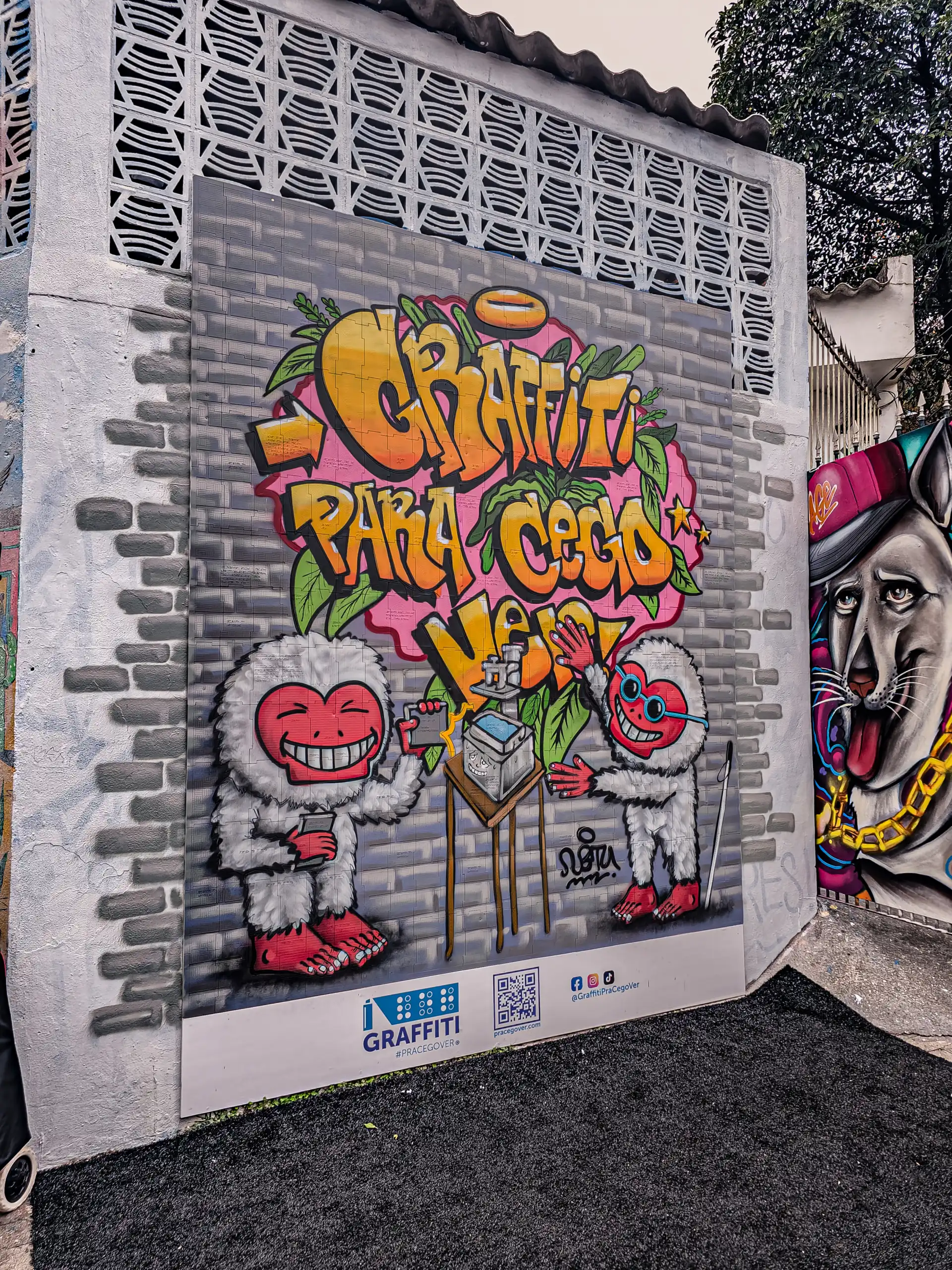 Projeto Graffiti #PraCegoVer promove inclusão artística para deficientes visuais