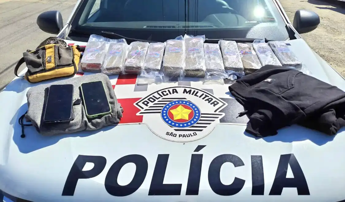 Grande quantidade de drogas é apreendida, em Guaratinguetá
