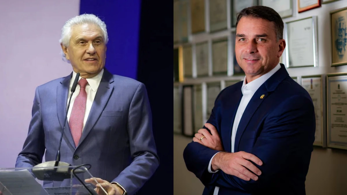 Caiado declara apoio a Flávio Bolsonaro no segundo turno