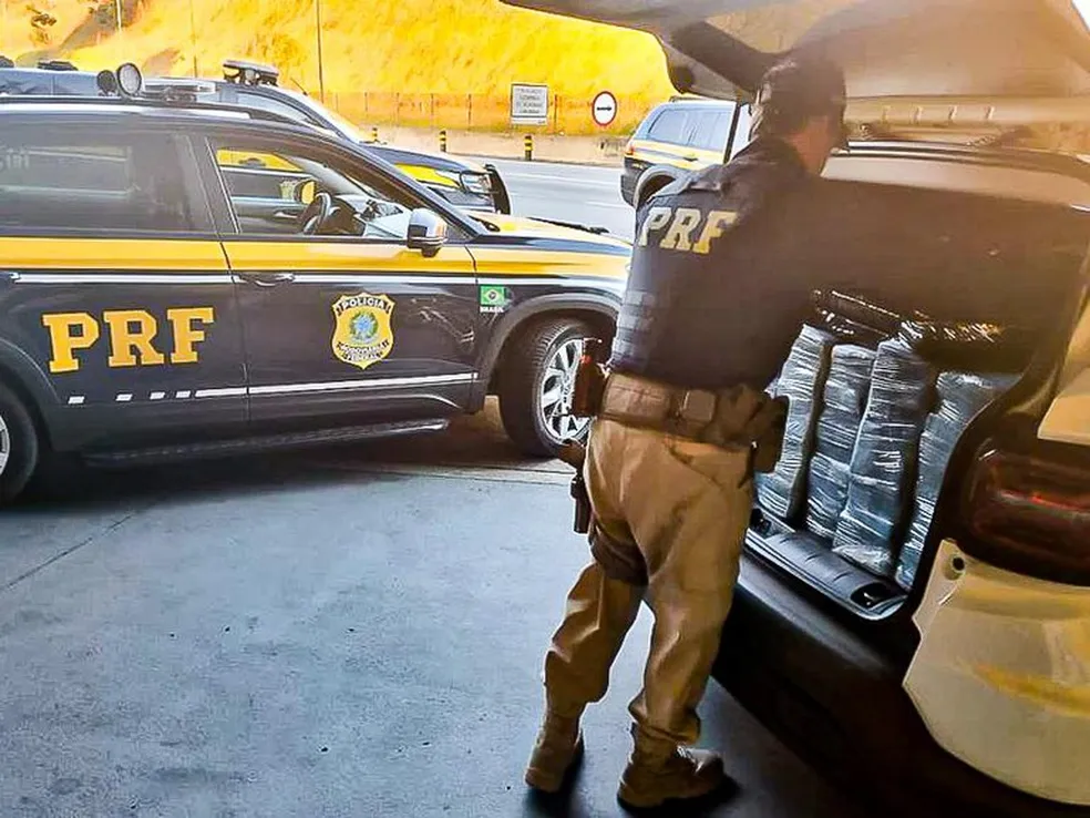 Veículo com quase 400 kg de maconha é apreendido pela PRF em Aparecida