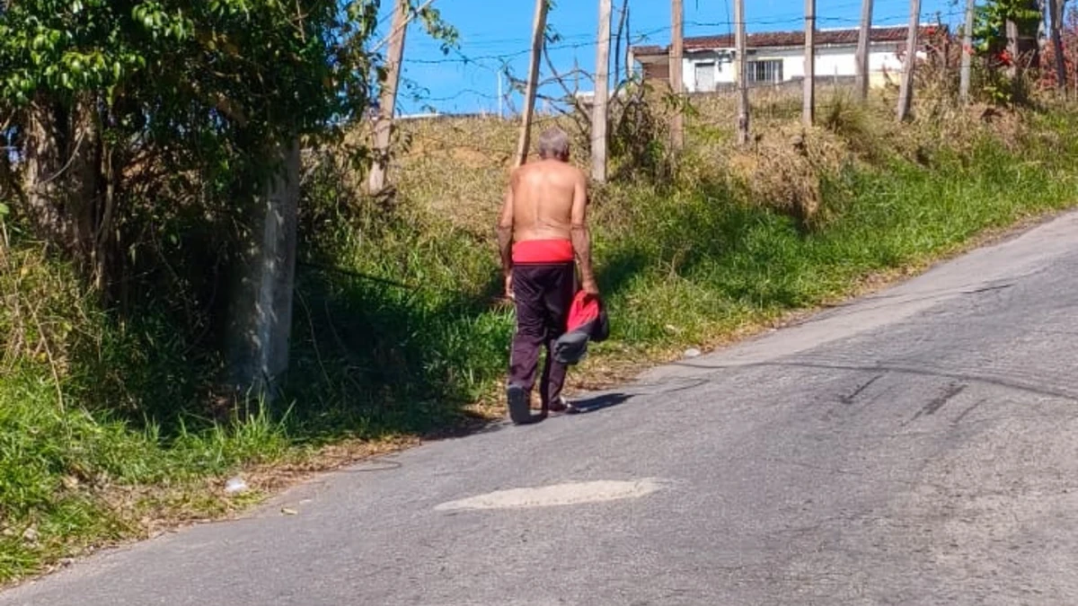 Idoso que fugiu de hospital  foi visto na zona norte