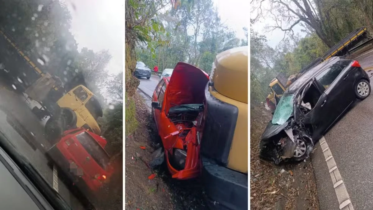 Acidente na SP-50 deixa quatro feridos em Santo Antônio do Pinhal