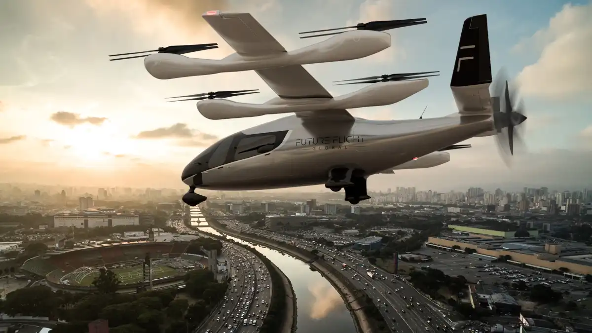 Eve air firma intenção de venda de até 54 “carros voadores” para operação no Brasil e nos EUA