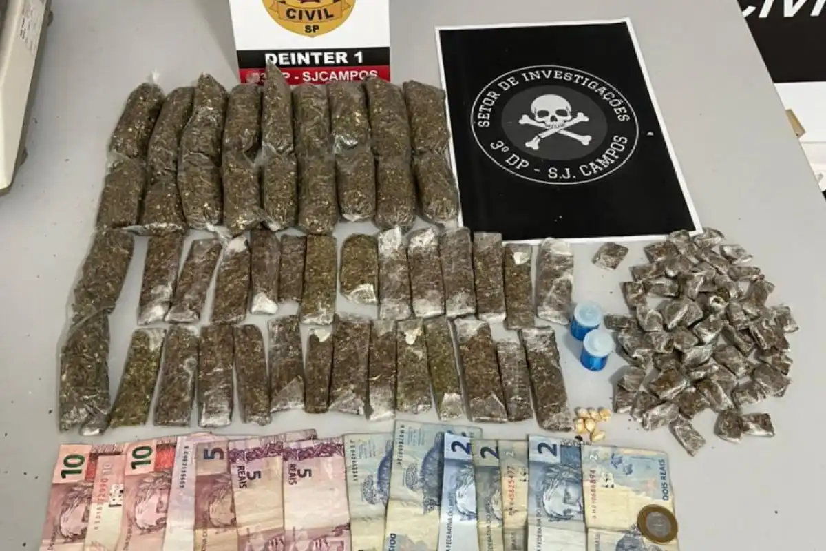 Polícia apreende adolescente com drogas no Campo dos Alemães, em São José dos Campos 
