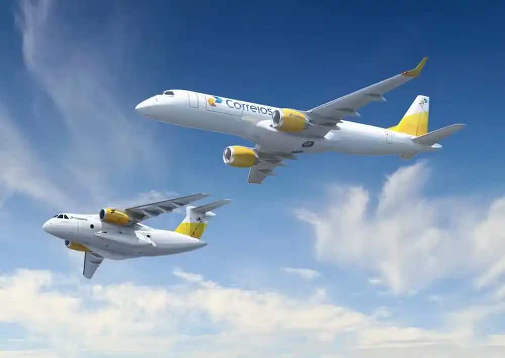 Embraer e Correios assinam acordo para desenvolver transporte aéreo de cargas