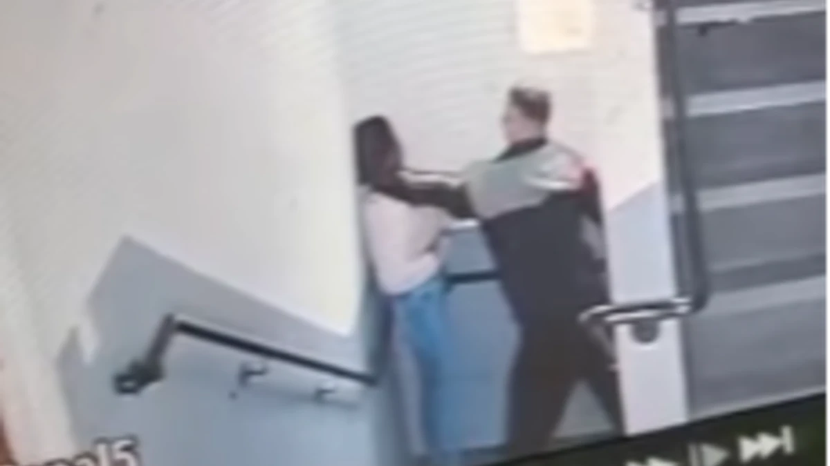 Armado com faca, ex invade prédio, arromba porta e agride mulher na frente dos filhos