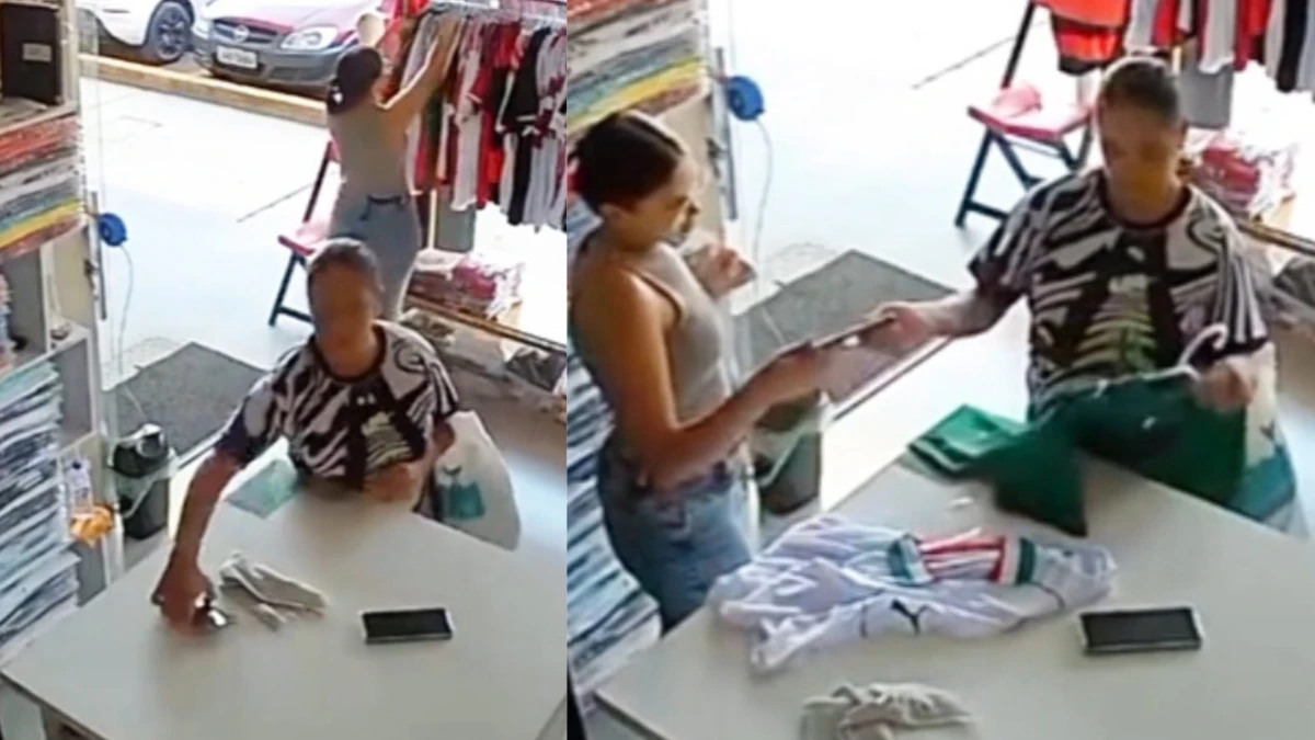 Mulher tenta levar celular de vendedora e o devolve após ser descoberta