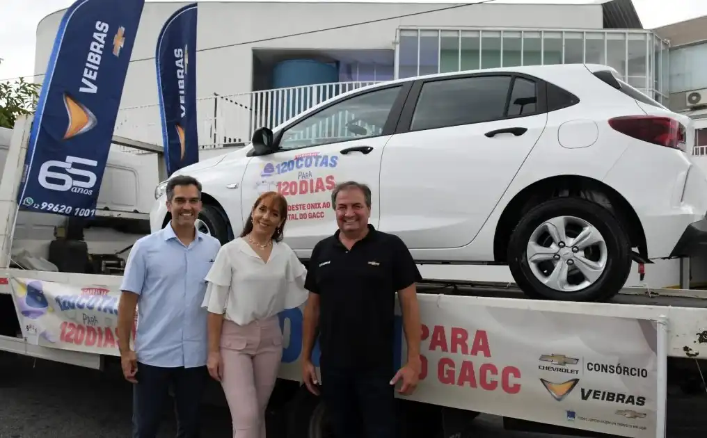 Campanha Solidária: Veibras Chevrolet entrega quarto carro 0KM ao Gacc