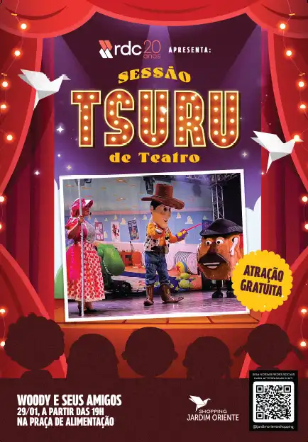 “ Sessão Tsuru de Teatro” Traz Famosos Espetáculos Infantis Gratuitamente