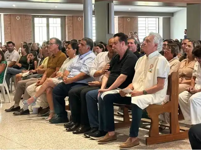 Caiado e Kassab participam de agenda no Santuário de Frei Galvão em Guaratinguetá
