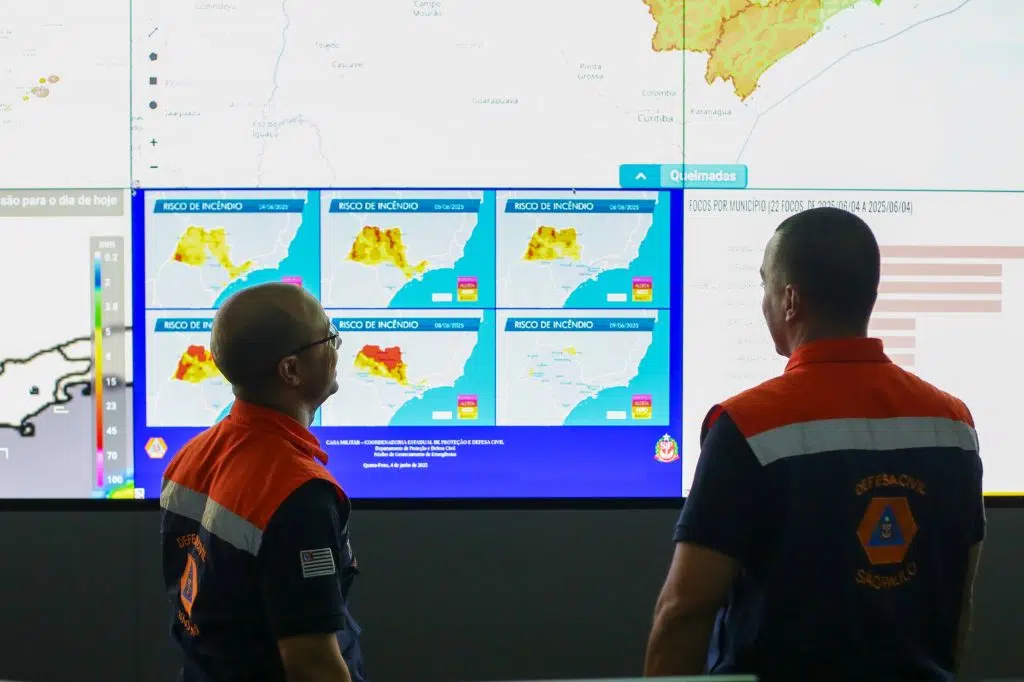 Sala Sp Sem Fogo passa a monitorar condições climáticas para incêndios