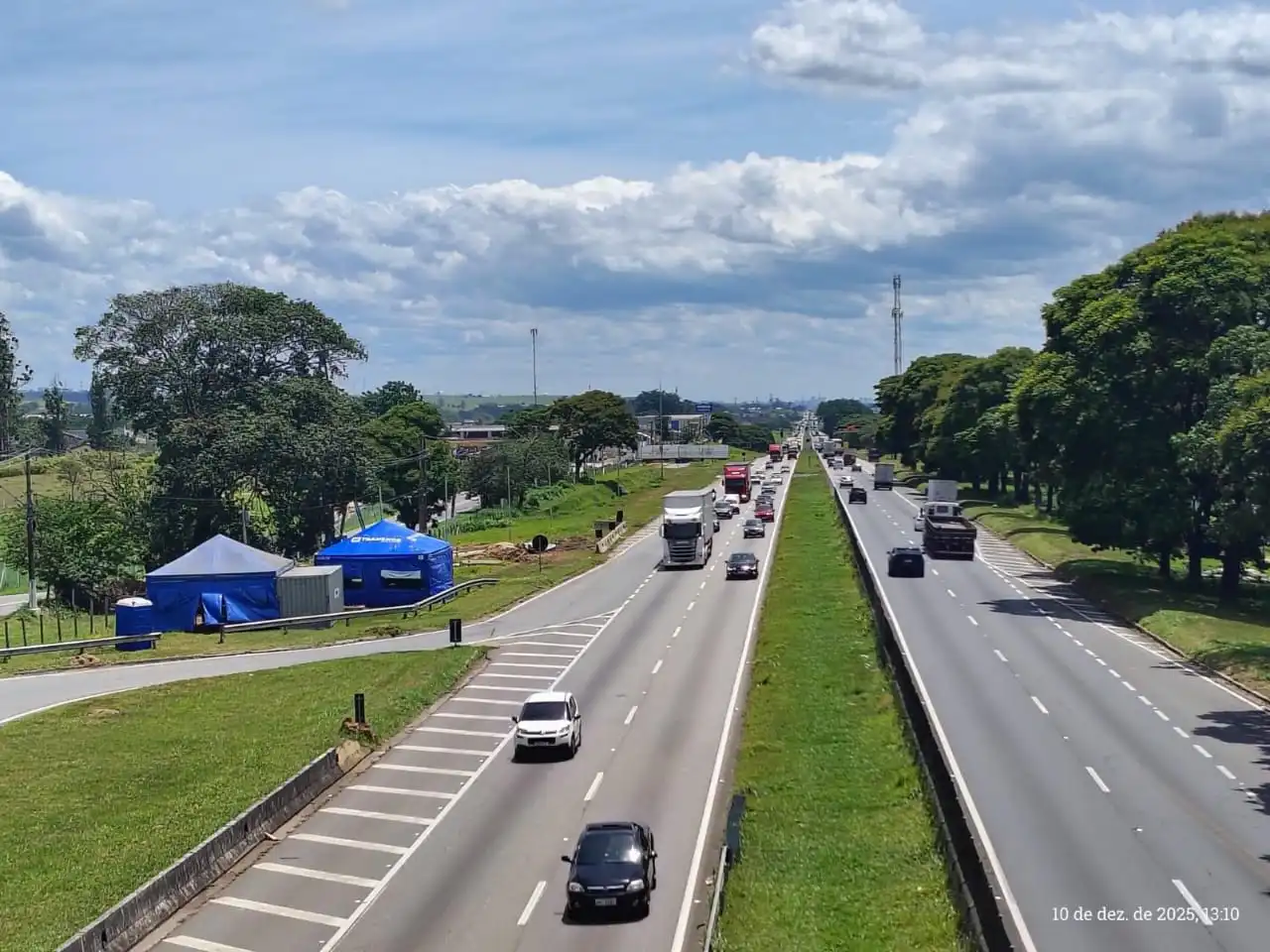Via Dutra será interditada em Caçapava neste sábado à noite para obra de passarela 