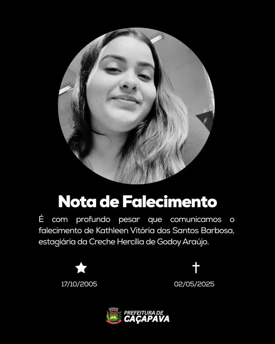 Prefeitura lamenta morte de jovem de 19 anos em Caçapava
