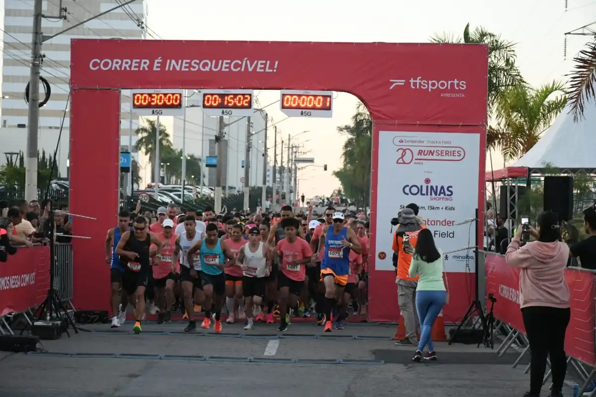Corrida Santander Track&amp;Field Run Series 2024 no Colinas Shopping