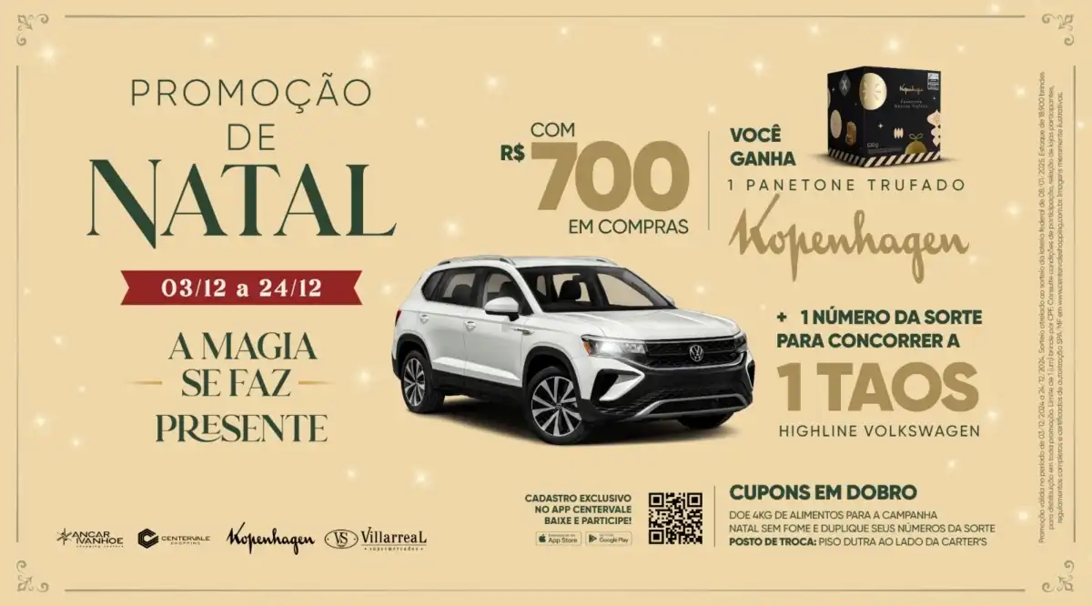 O CenterVale preparou uma promoção especial para deixar o Natal ainda mais doce