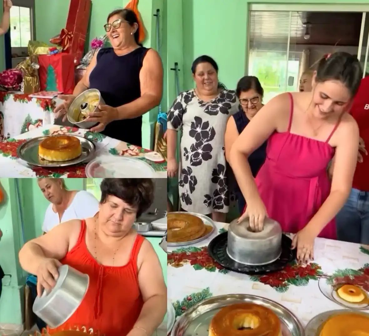 Família faz “Desafio do pudim” e viraliza na internet