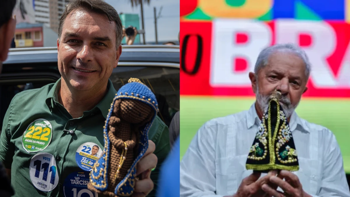 Cidade da Padroeira do Brasil votou mais em Flávio do que Lula
