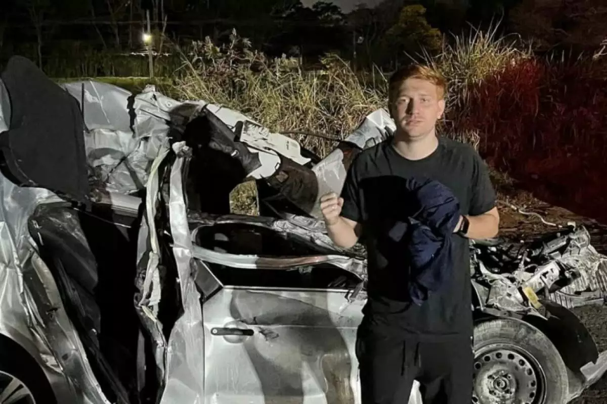 Jovem sobrevive a grave acidente na Dutra e chama experiência de milagre