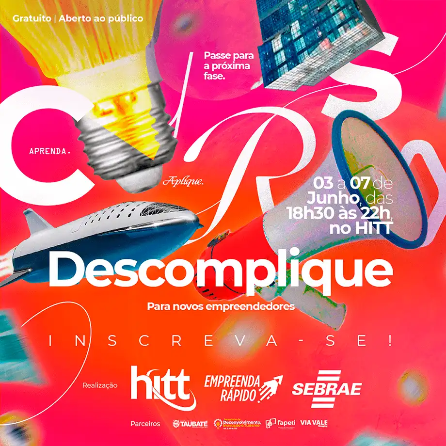 HITT lança 4ª edição de curso rápido gratuito de modelagem de negócio para empreendedores em parceria com o Sebrae