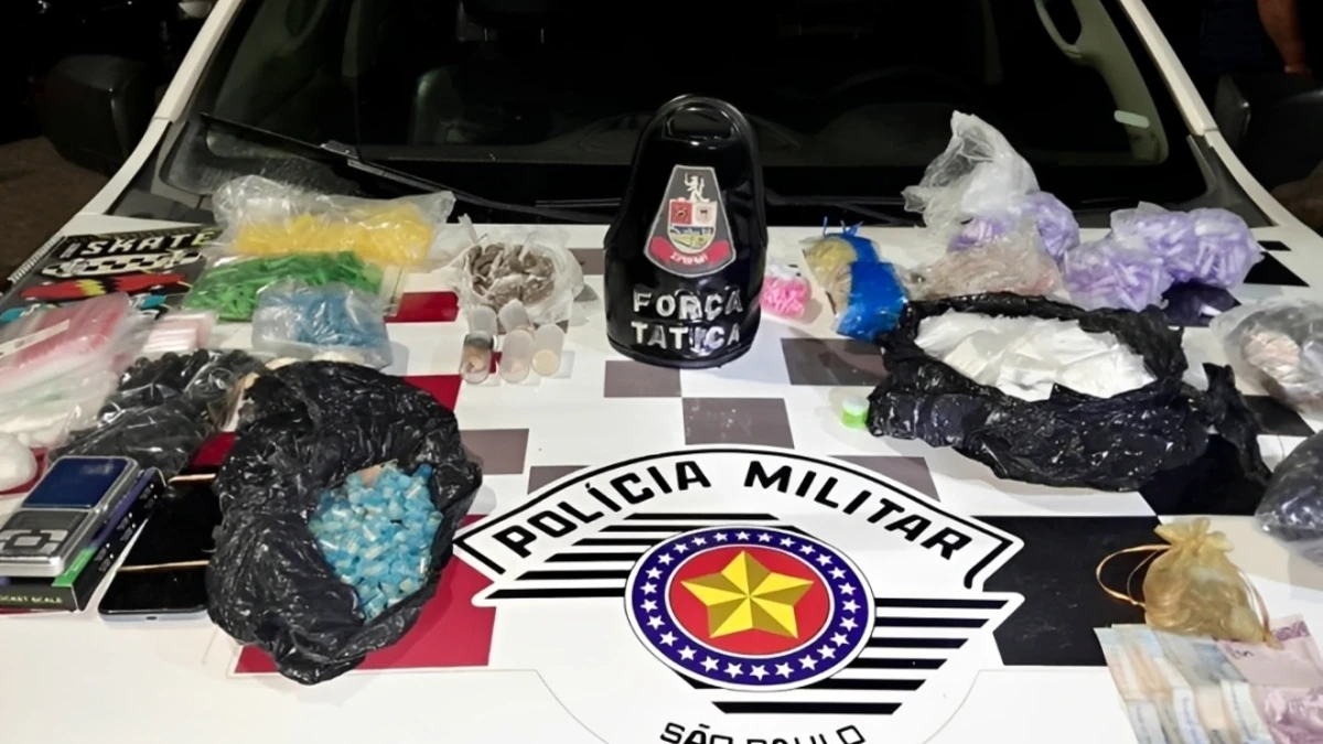 Adolescente é apreendido com mais de 1,6 mil porções de drogas em Guaratinguetá