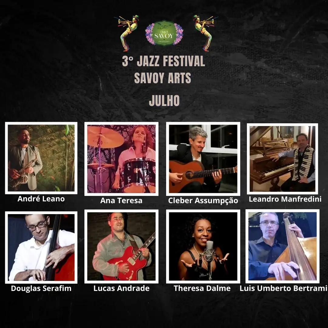 Começa o “3º Jazz Festival Savoy Arts” nesta sexta (5) em Campos do Jordão