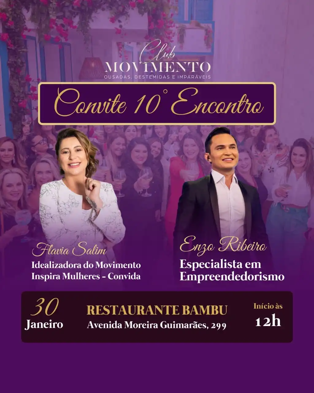 Flavia Salim segue movimento em prol do empreendedorismo feminino.