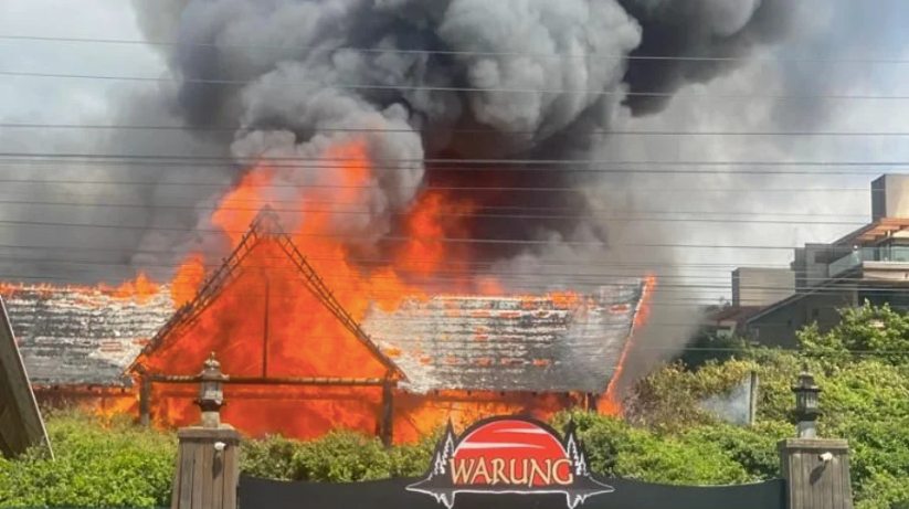 Vídeo mostra incêndio em balada famosa na Praia Brava, em Itajaí (SC)