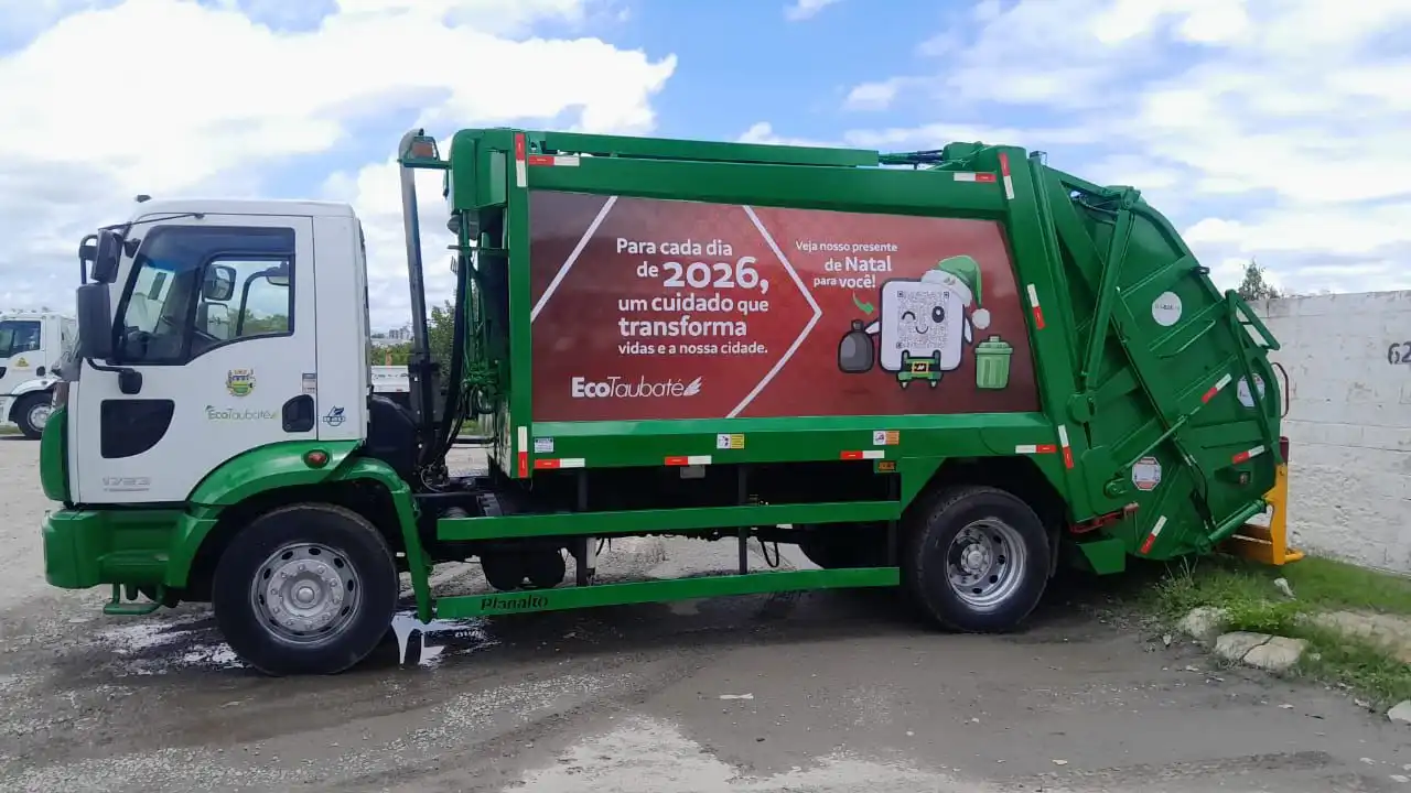 Taubaté terá carreata dos caminhões de lixo com Papai Noel e ações ambientais 