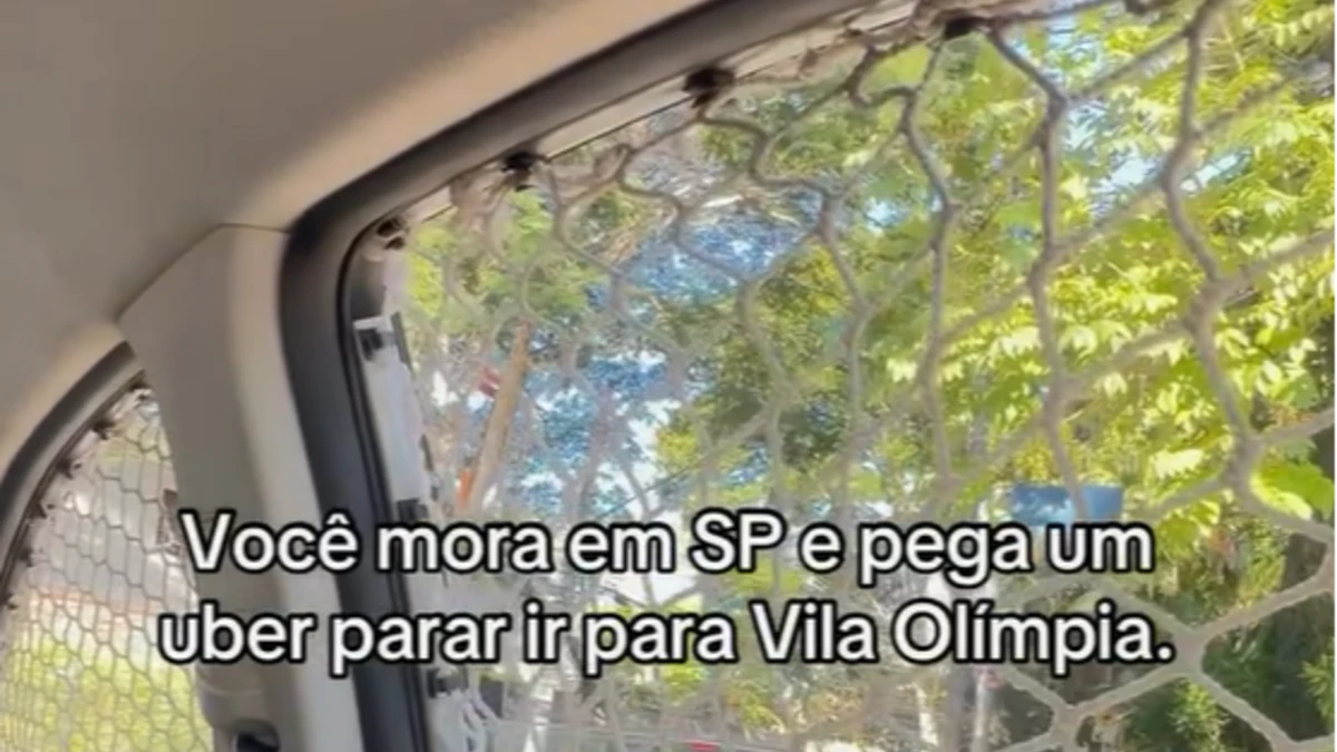 Uber com tela de proteção contra assaltos chama atenção durante corrida