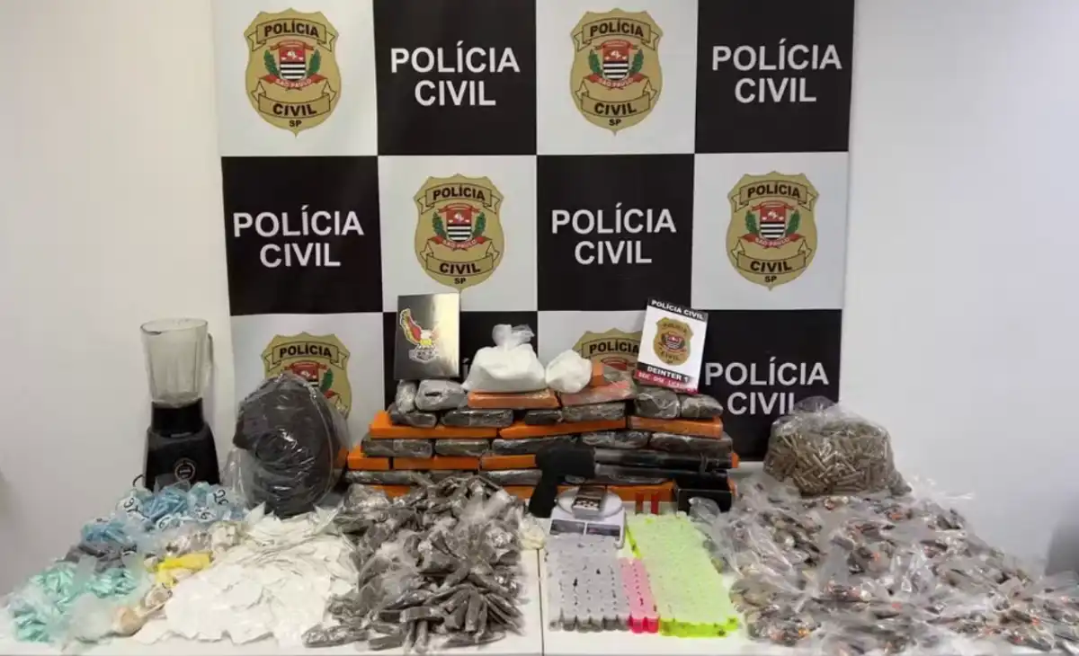 Polícia apreende 24kg de drogas em laboratório clandestino em São José