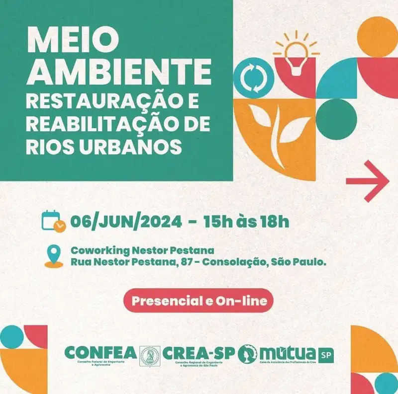 Crea-SP realiza evento gratuito sobre recuperação hídrica em SP