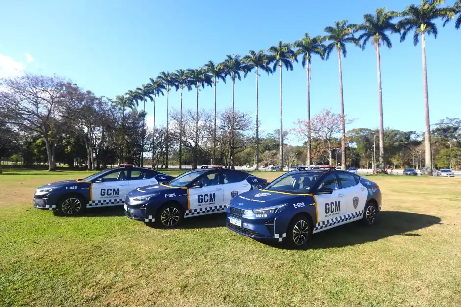 Guarda Civil de São José recebe 38 novos veículos 100% elétricos