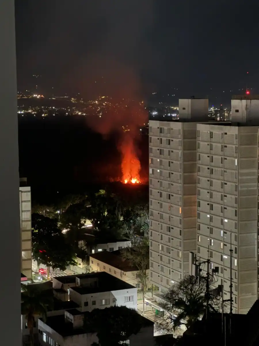 Incêndio atinge vegetação no Banhado nesta quinta (08) em São José