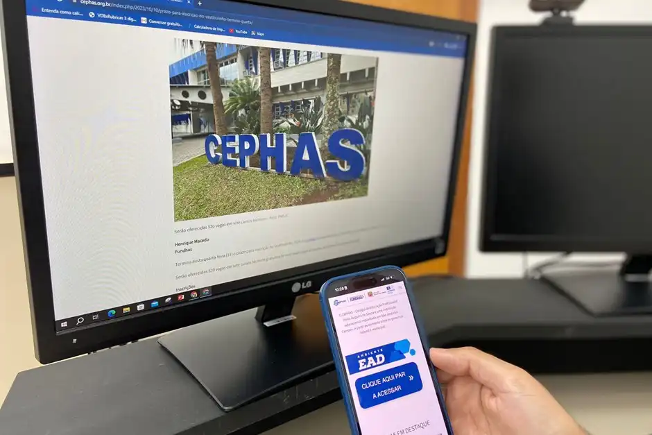 Cephas anuncia 2 mil vagas para oito cursos gratuitos