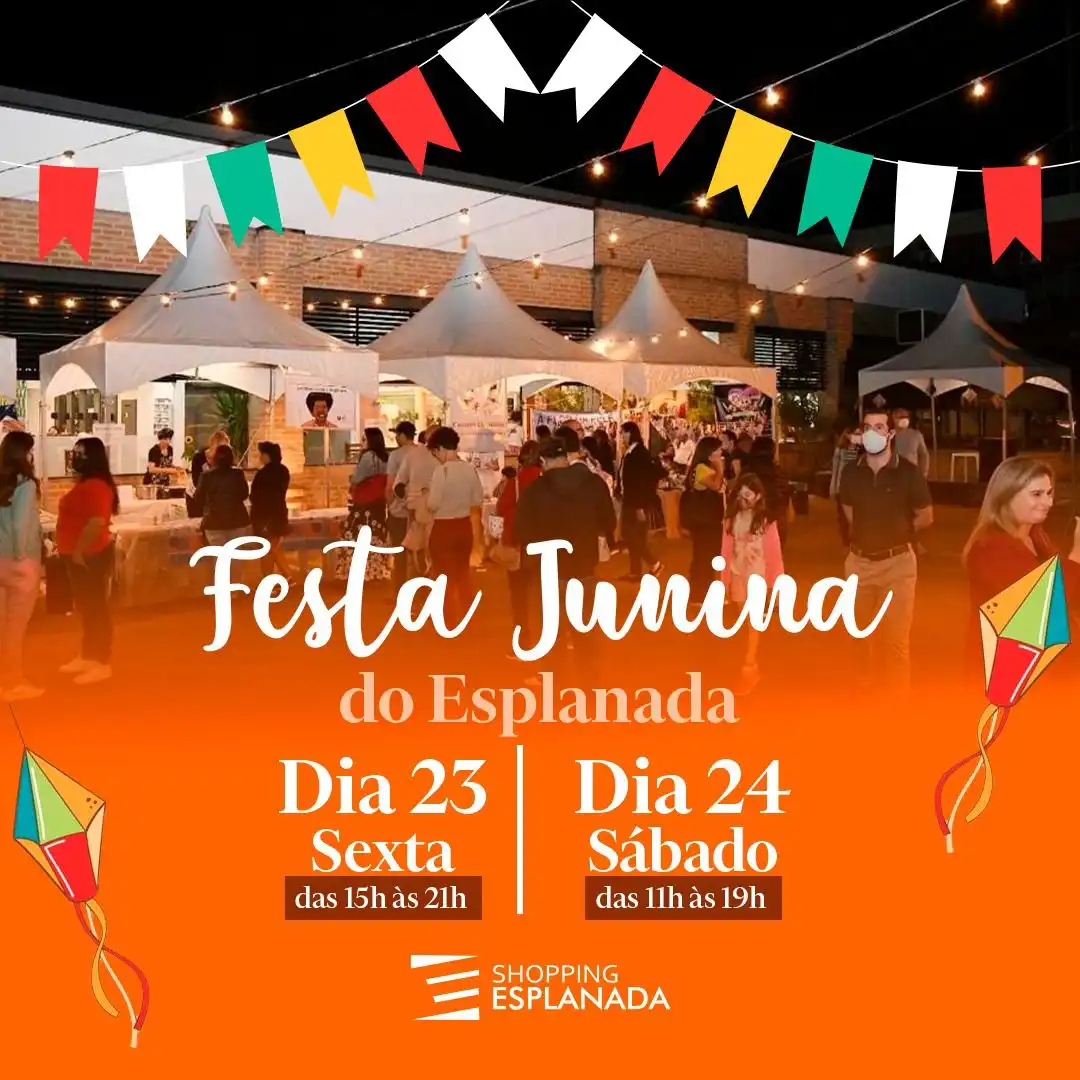 Festa junina do Shopping Esplanada reúne sabor, solidariedade e diversão