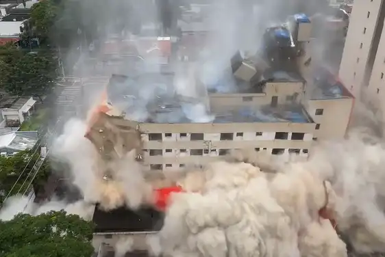 Implosão do Hotel Urupema: veja o vídeo