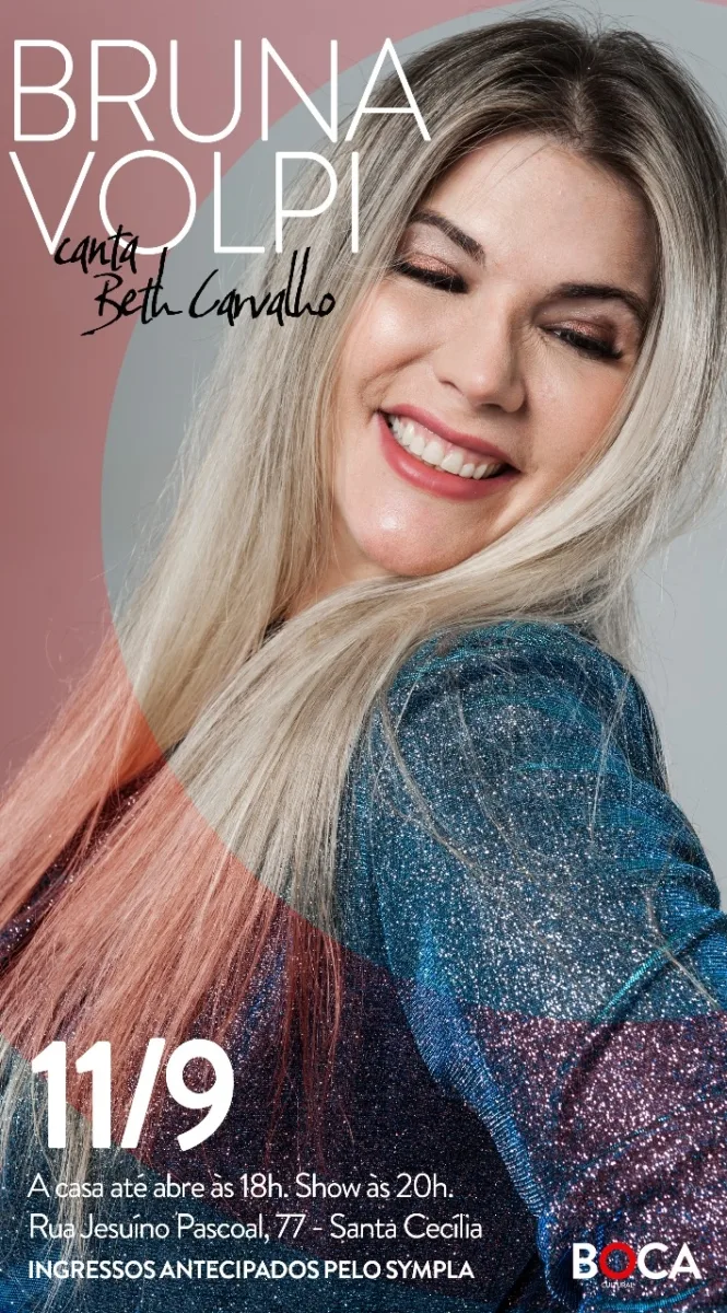 Bruna Volpi canta Beth Carvalho em São Paulo 