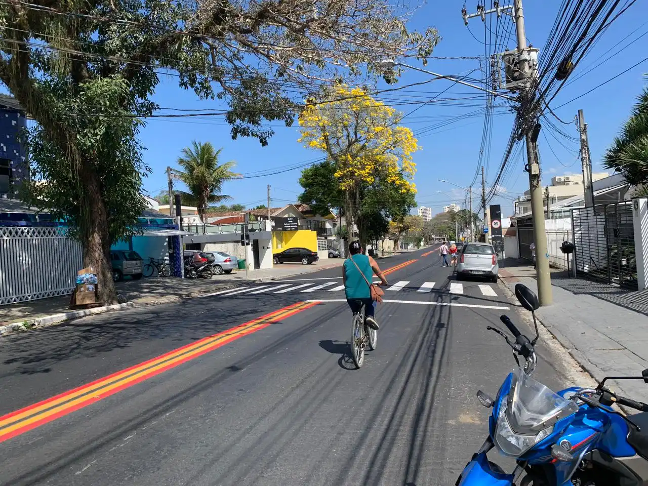 Prefeitura diz que suposta ciclovia no meio da Av. Anchieta é projeto em andamento