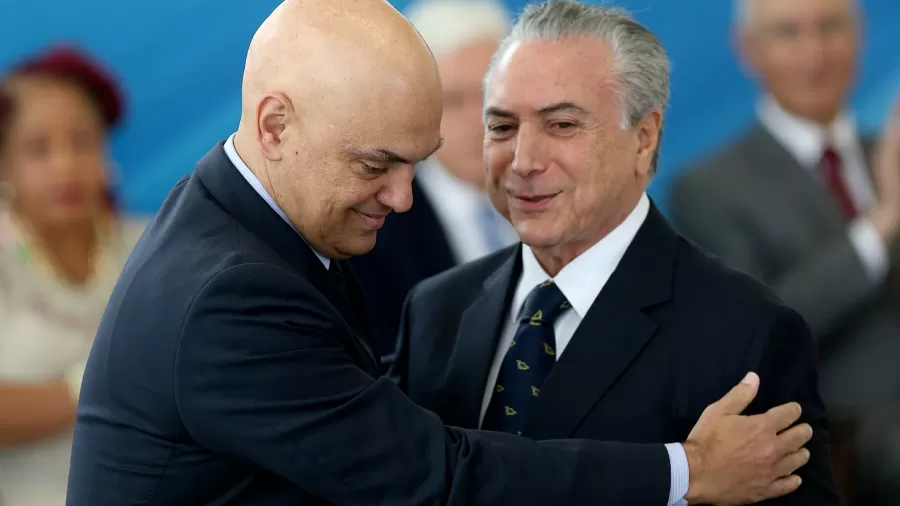 Temer diz não se arrepender de nomear Moraes ao STF: “Sem ele, talvez não tivéssemos eleições”