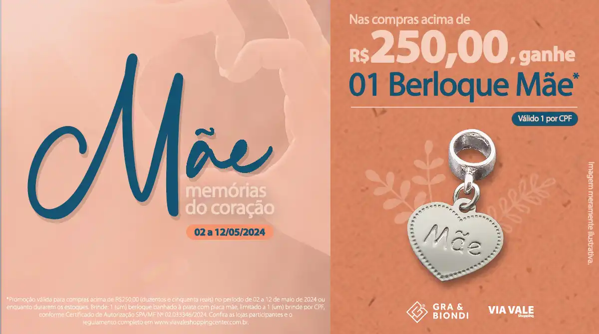 Via Vale Shopping celebra o Dia das Mães com a Campanha "Mães, Memórias do Coração''