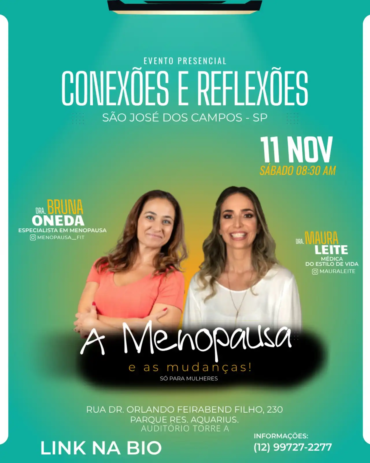 Workshop sobre transformações durante o Climatério acontece neste sábado (11)