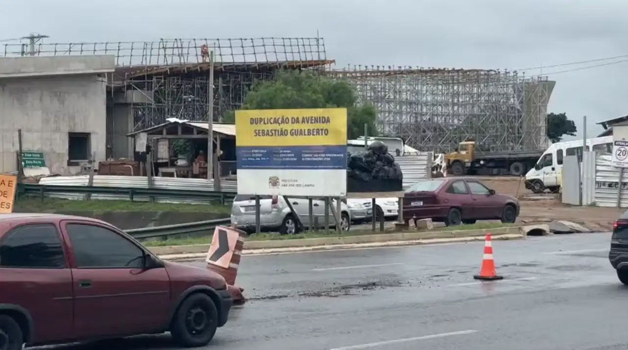 Entrega da duplicação da Avenida Sebastião Gualberto é adiada para junho em São José dos Campos